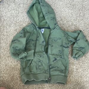 Carter's Olive Dinosaur Hoodie for Kids